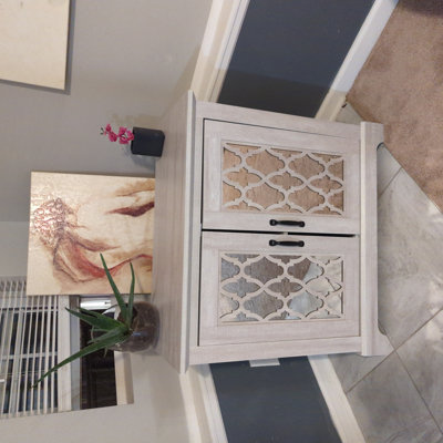 Abbie-May 29.3'' Tall 2 - Door Mirrored Accent Cabinet photo review