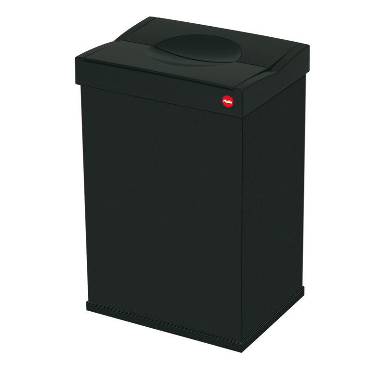 Hailo USA Inc. Big Box 9.2 Gallon Trash Can Silver