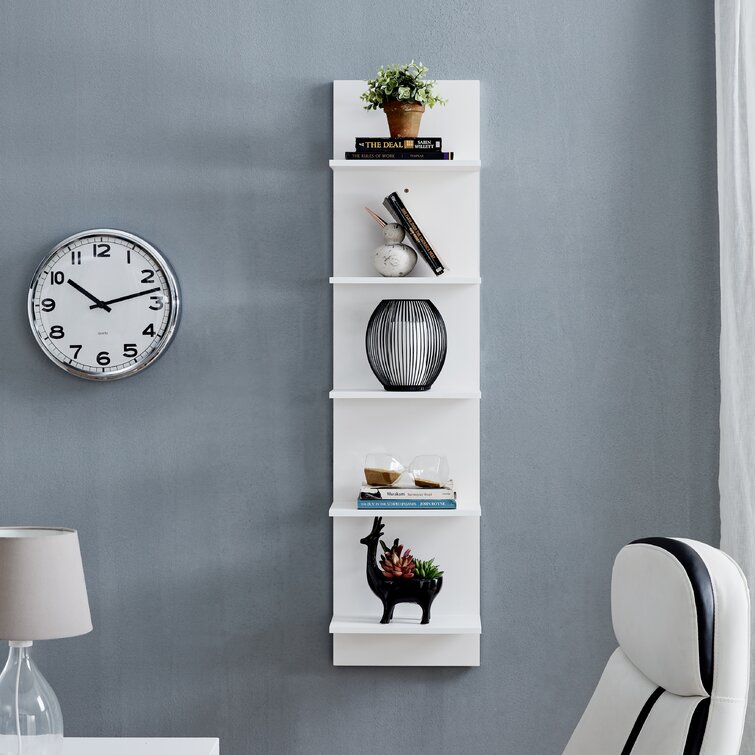 Brakebill 5 Piece Tiered Shelf Ebern Designs Finish: White