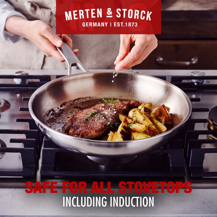 Merten & Storck Tri-Ply Stainless Steel Induction 8 Piece Cookware