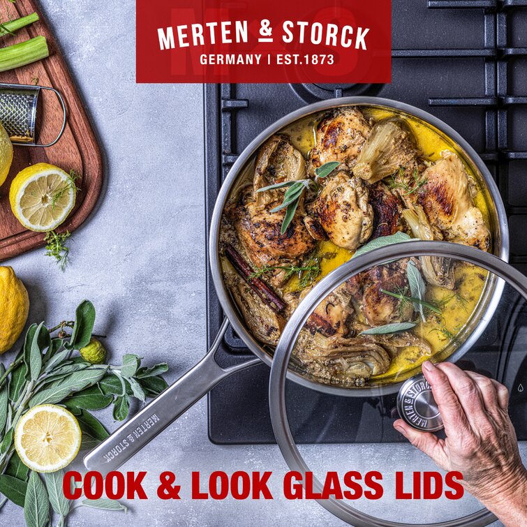 Merten & Storck Steel Core Enameled 2.5-Quart Saucepan with Lid