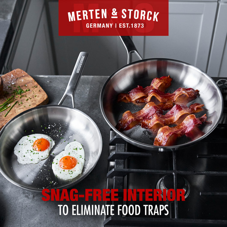 Merten & Storck Steel Core Enameled 1.5-Quart Saucepan with Lid | Cloud Gray