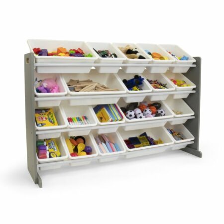 Quinten Toy Organizer with Bins Rebrilliant Finish: White