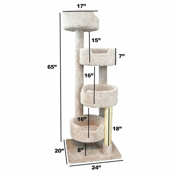 64″ New Stairway Cat Condo - Barwefurniture.com