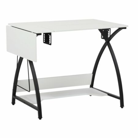 45.5'' x 23.5'' Foldable Craft Table with Sewing Machine Platform