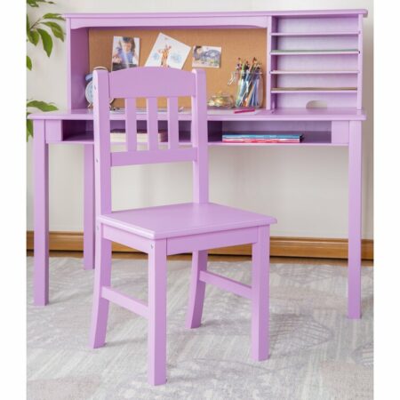 Guidecraft Kids' Media Desk and Chair Set Lavender