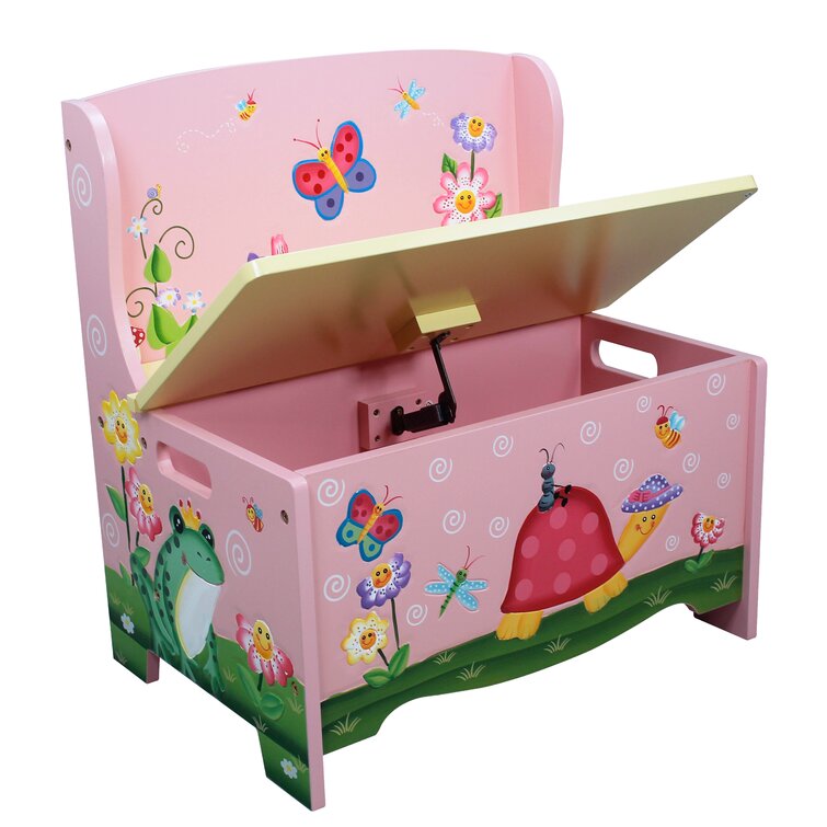 Magic Garden Wooden Toy Storage Bench 