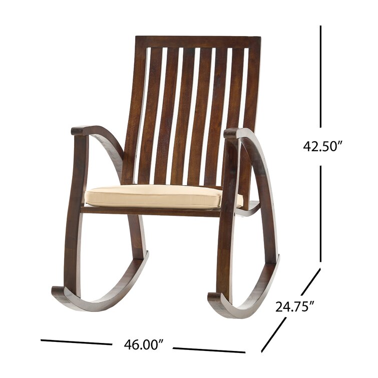 wooden rocking chair dimensions