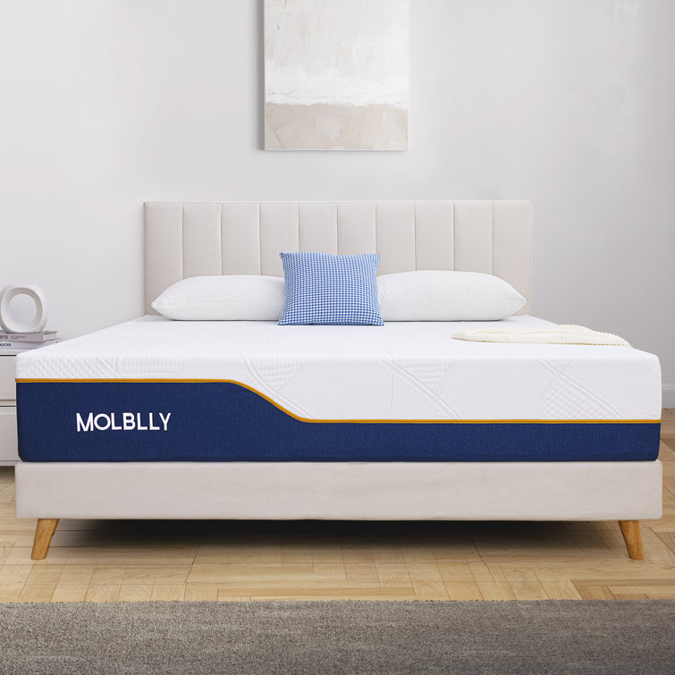 Molblly 8 Inch Memory Foam Mattress in a Box, Breathable Comfortable  Mattress for Cooler Sleep Supportive & Pressure Relief, Full Size Bed, 54  X 75