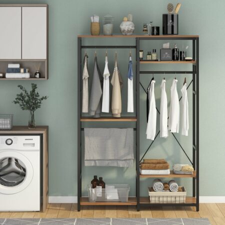 47.2W*78.7H Freestanding Closet Systems Closet Organizer 