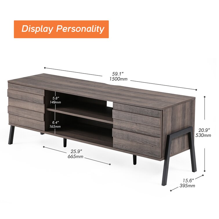  Brasier Rectangular TV Stand for TV's up to 65 in