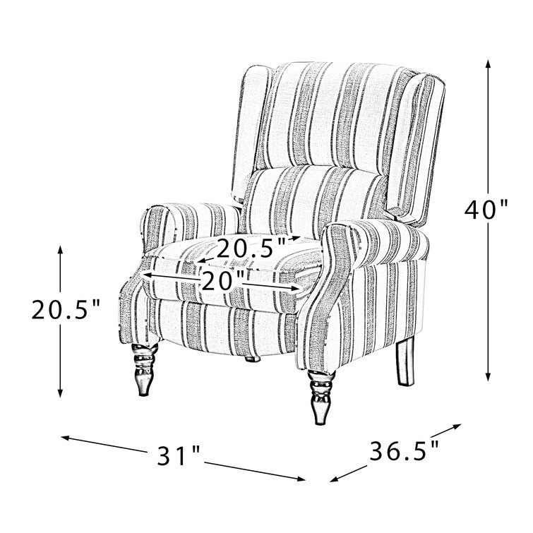 Brody 31 Wide Manual Standard Recliner Barwefurniture