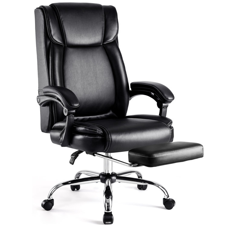 Ergonomic Executive Chair Latitude Run Upholstery Color: Black