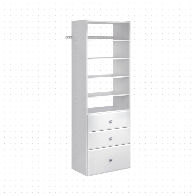 SystemBuild White Closet Organizer