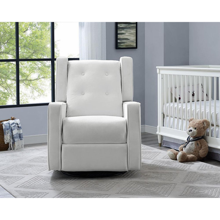 Parkhur Microfiber Swivel Reclining Glider Nursery Chair for